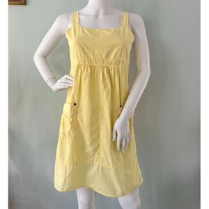 Mossimo Supply Co Yellow Smock Dress Summer Casual Style Sundress size Small
